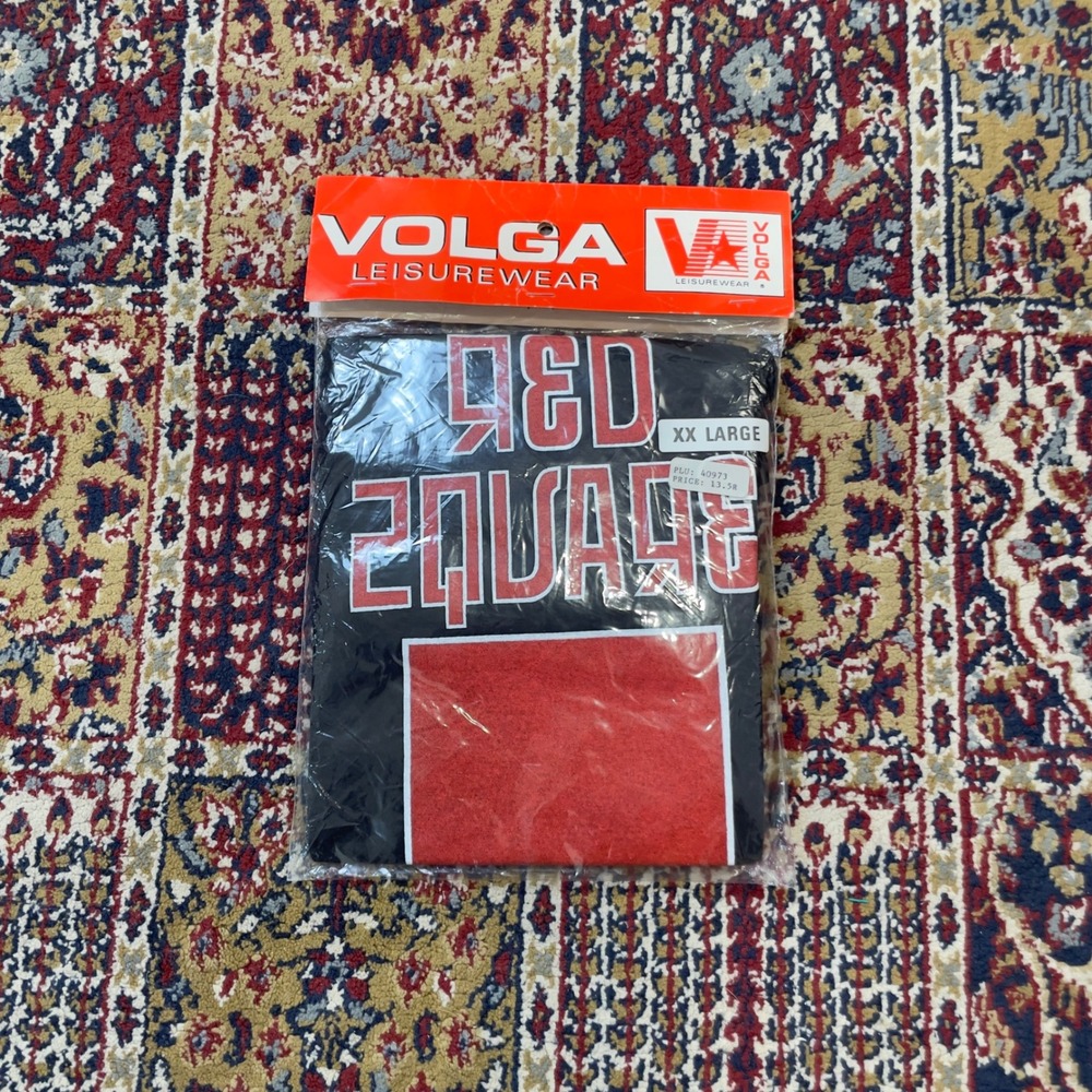 VTG Rare 80s DS NWT Volga Red Square USSR Soviet Union Tourist T-Shirt XXL Black